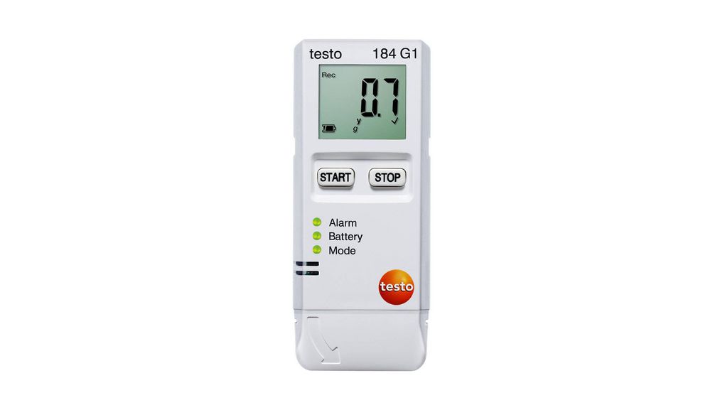 Testo 184 G1 - Datenlogger Erschütterung, Feuchte und Temperatur für Transportüberwachung, 5 Kanäle, USB / NFC, 65000 Messungen
